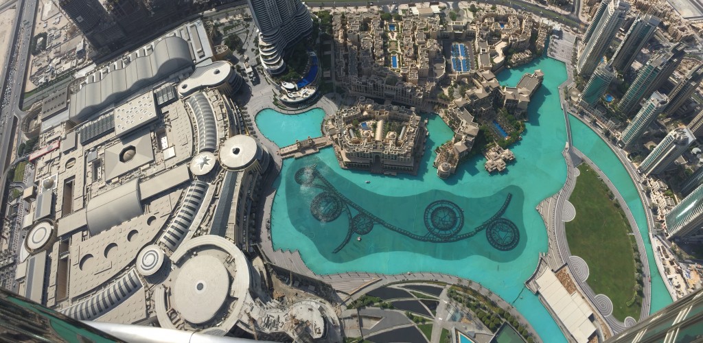 Dubai fontaines from at the top