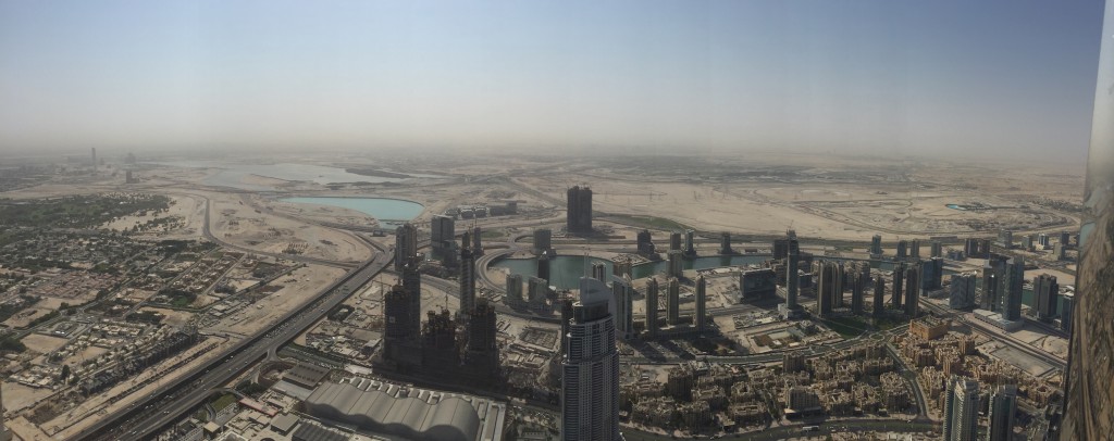 At the top Burj Khalifa Panorama Désert