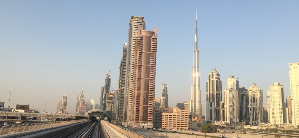 Dubaï Downtown depuis le métro