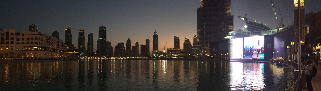 Couché de soleil au Burj Khalifa