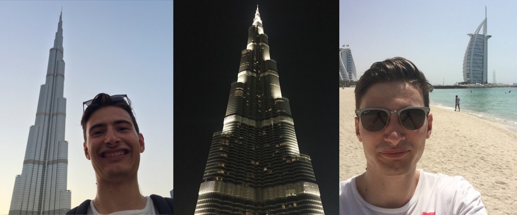 Moi, le Burj Khalifa et le Burj Al Arab