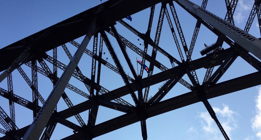 Crossing the Harbour Bridge - Sydney