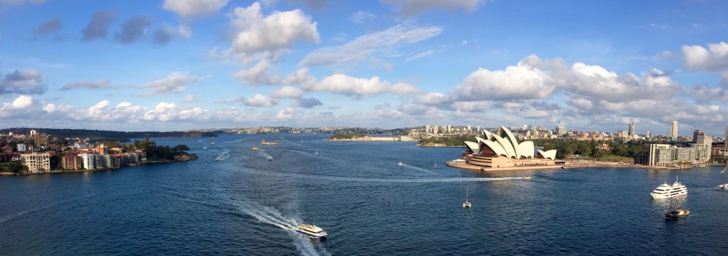 Panorama de Sydney depuis le Harbour Bridge