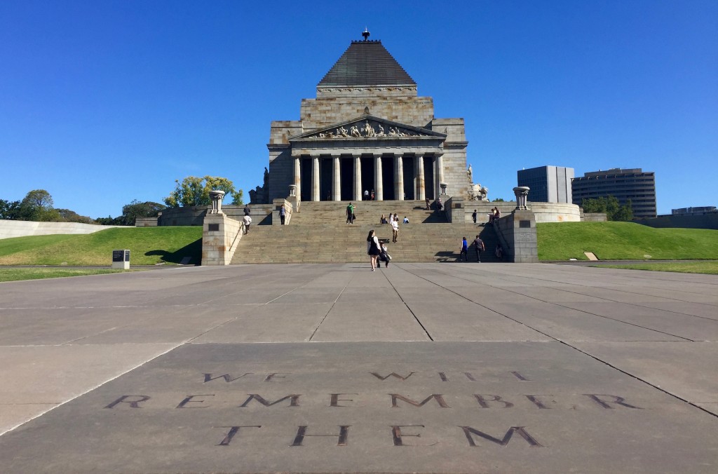 The Shrine of Remembrance : un monument pour leurs soldats tombés au combat.